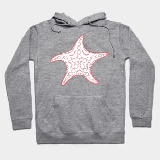 Starfish (coral/white) Hoodie